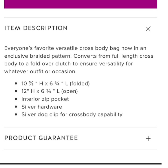 Stella and Dot Clutch-Neutral - Picture 4 of 5